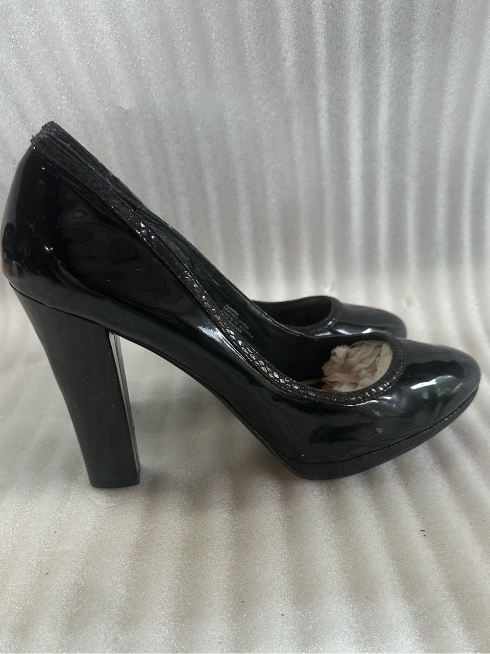 White House Black Market Black Patent Pointed Toe Pumps